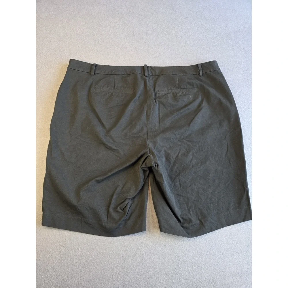Lauren Ralph Lauren Womens 22W 22+‎ Plus Size Black Chino Shorts Classic Cotton